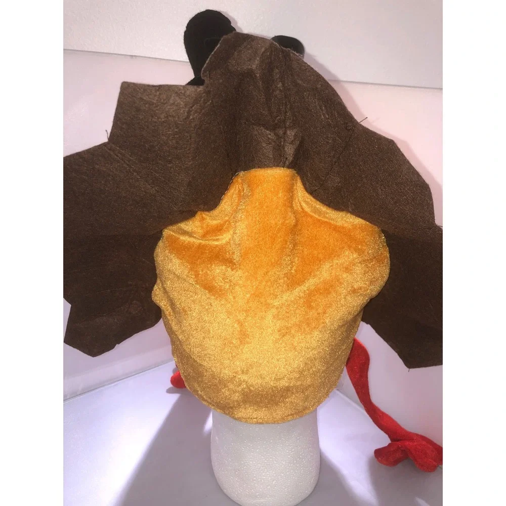 Thanksgiving Plush Turkey Hat Bundle of 2 Festive Novelty Costume Accessory
